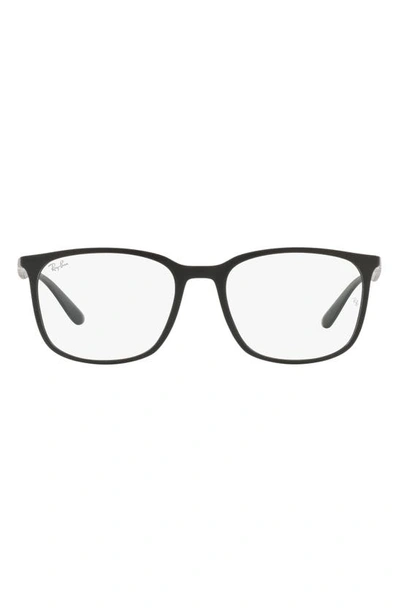 Ray Ban 54mm Square Optical Glasses In Sand Black