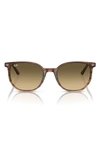 Ray Ban Elliot 54mm Gradient Square Sunglasses In Brown Gradient