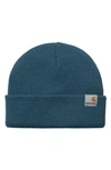 Carhartt Stratus Beanie In Prussian Blue