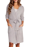 Barefoot Dreams Cozychic™ Lite® Ribbed Robe In Dove Gray