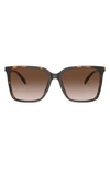 Michael Kors Canberra 56mm Square Sunglasses In Dk Tort