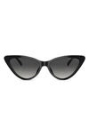 Michael Kors Harbour Island 56mm Cat Eye Sunglasses In Black