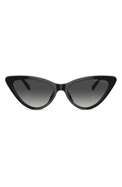 Michael Kors Harbour Island 56mm Cat Eye Sunglasses In Black