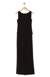 Vince Camuto Sleeveless Peplum Jumpsuit In Black