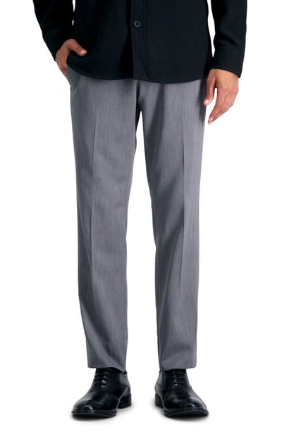 Kenneth Cole Reaction Flat Front Slim Fit Pants In Grey