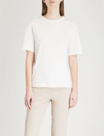 Joseph Cotton-jersey T-shirt In Off White