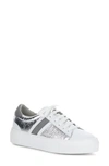 Bos. & Co. Monic Platform Sneaker In White/ Silver/ Grey