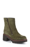 Bos. & Co. Zap Waterproof Suede Bootie In Olive Suede