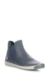 Softinos By Fly London Itzi Chelsea Boot In Navy Washed Leather