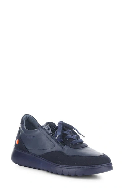 Softinos By Fly London Echo Sneaker In 001 Navy Supple/ Suede