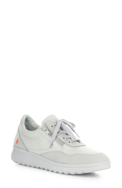 Softinos By Fly London Echo Sneaker In 002 Light Grey Supple/ Suede