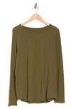 Madewell Whisper Cotton Long Sleeve T-shirt In Kale