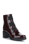 Bos. & Co. Indie Waterproof Bootie In Red Patent/ Elastic