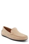 Hugo Boss Suede Driver In Medium Beige