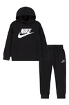 Nike Kids' Fleece Hoodie & Joggers Set In Black