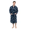Leveret Christmas Mens Fleece Robe Polar Bear In Multi