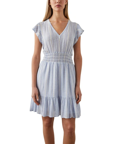 Rails Tara Linen-blend Dress In Blue | ModeSens