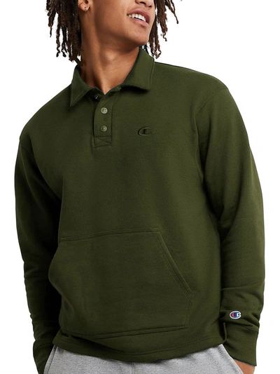 Champion Mens Rugby Collared Sweatshirt In Multi