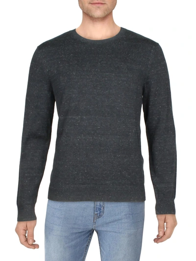 Calvin Klein Mens Crew Neck Cozy Pullover Sweater In Grey