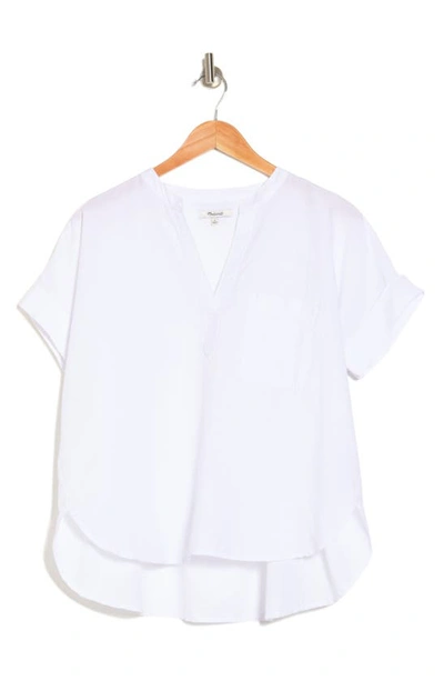 Madewell Philly Shirttail Top In Eyelet White