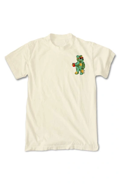 Riot Society Pineapple Bear Graphic T-shirt In Cream