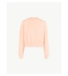 Cotton Citizen Milan Cropped Cotton-jersey Sweatshirt In Pastel Coral