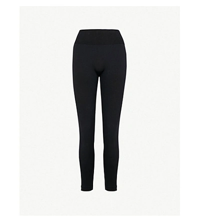 Wolford Perfect Fit High-rise Jersey Leggings In Black