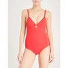 Melissa Odabash Havana V-neck Swimsuit In Red