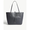 Coach Midnight Navy Blue Elegant Market Leather Tote Bag In Sv/midnight Navy