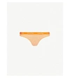 Calvin Klein Carousel Stretch-cotton Thong In Fsy Feeder Stripe F/zest