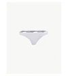 Calvin Klein Carousel Stretch-cotton Thong In Sbu Bliss