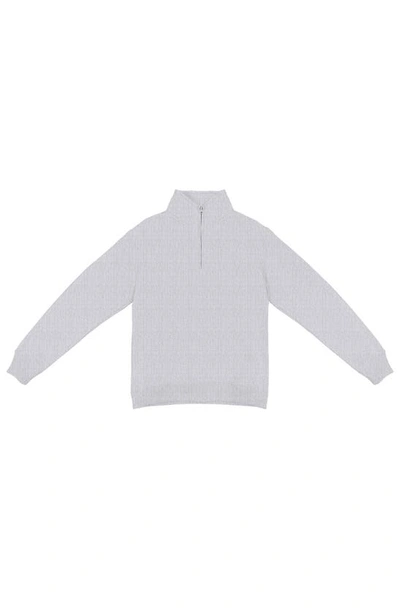 Fleece Factory Nantucket Half Zip Pullover In White