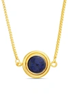 Paige Harper Imitation Stone Pendant Necklace In Multicolored/ Blue