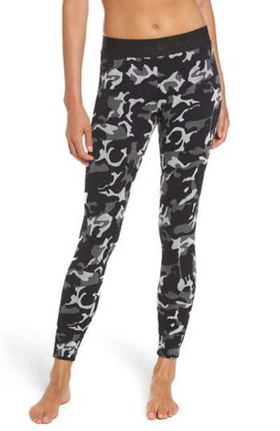 Koral Knockout Cropped Athletic Leggings In Black Camo