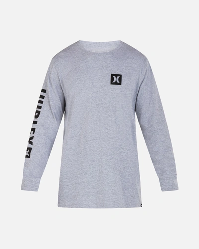 United Legwear Men's Everyday The Box Long Sleeve T-shirt In Dark Heather Grey 2