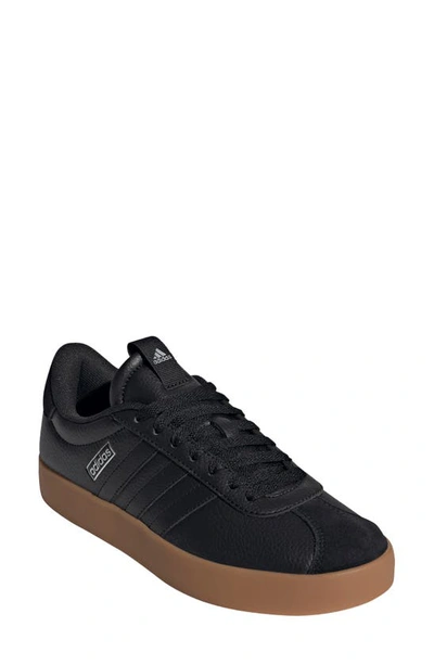 Adidas Originals Vl Court 3.0 Sneaker In Black/ Black/ Gum