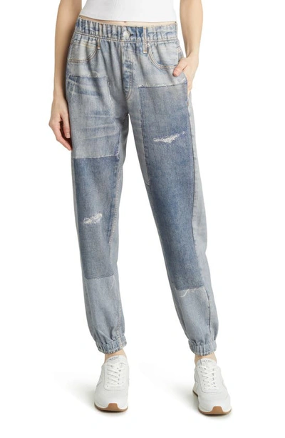 Rag & Bone Miramar Faux Jeans Cotton Joggers In Lex Patch