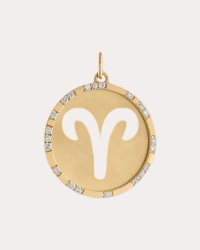 Eden Presley Women's Aries Zodiac Pendant In Gold