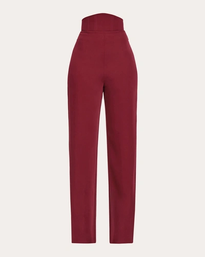 Andrea Iyamah Women's Sita Corset Trousers In Red