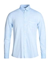Ploumanac'h Man Shirt Blue Size 16 Cotton, Elastane