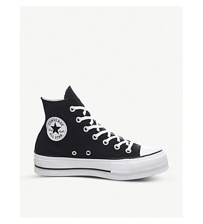 Converse Chuck Taylor All Star Lift High-top Flatform Trainers In Black White