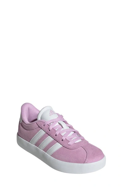 Adidas Originals Kids' Big Girls Vl Court 3.0 Casual Sneakers From Finish Line In Bliss Lilac,cloud White