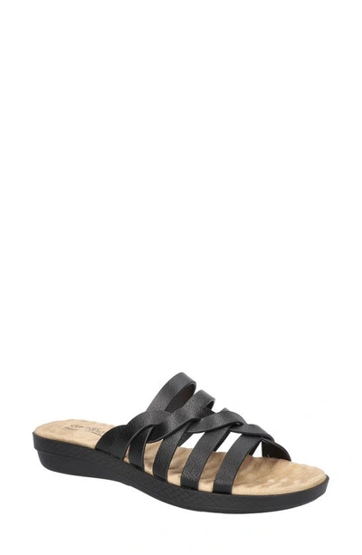 Easy Street Sheri Open Toe Sandal In Black