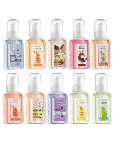 Lovery Pack Of 10 Mini Citrus Foaming Hand Soaps