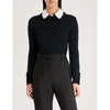 Claudie Pierlot Madame Wool Jumper In Marine