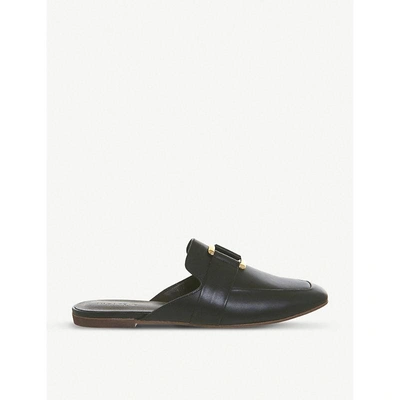 Vagabond Ayden Leather Backless Loafers In Black | ModeSens