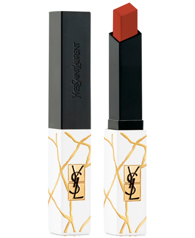 Saint Laurent The Slim Matte Lipstick Holiday 2023 Edition In Blood Red - Rouge Libre