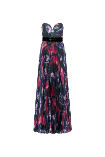 Rebecca Vallance Marlee Metallic-effect Maxi Dress In Black