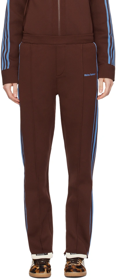 Wales Bonner X  Interlock Track Trousers In Brown