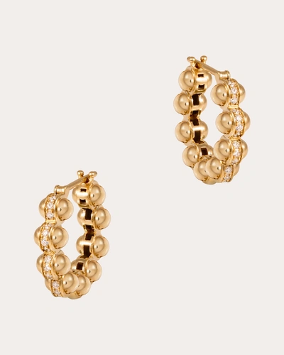 L'atelier Nawbar Women's Small Gold Atom Hoop Earrings